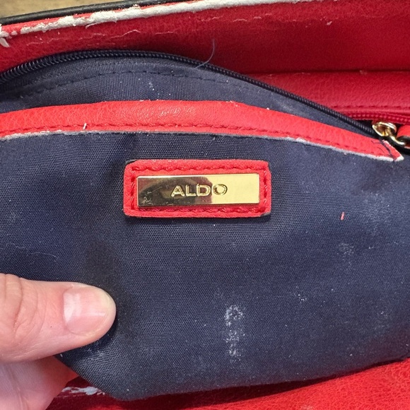 π Aldo Striped Satchel Bag β Classic Nautical Style π - Picture 3 of 6